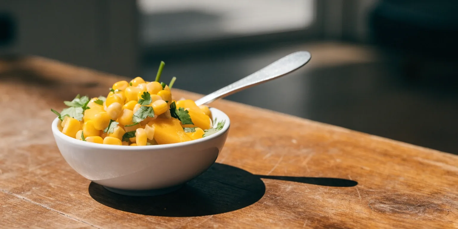 Mango and corn salsa